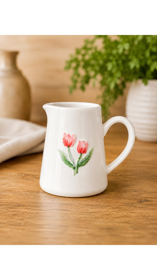 Tulips Stoneware Mini Jug