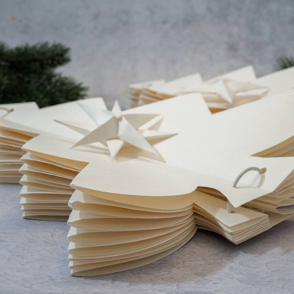 Large White Paper Christmas Tree Table Decoration Ornament