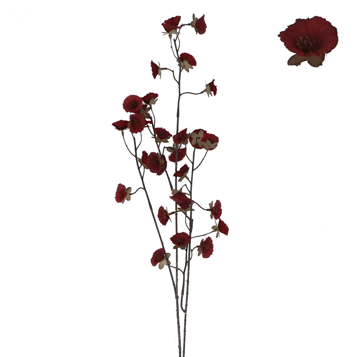 Flower 79cm - Burgundy Mini Morning Glory