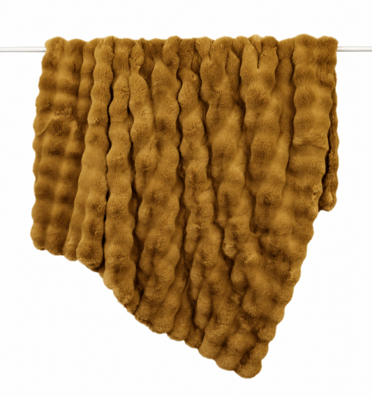 Raffles Faux Throw - Whiskey