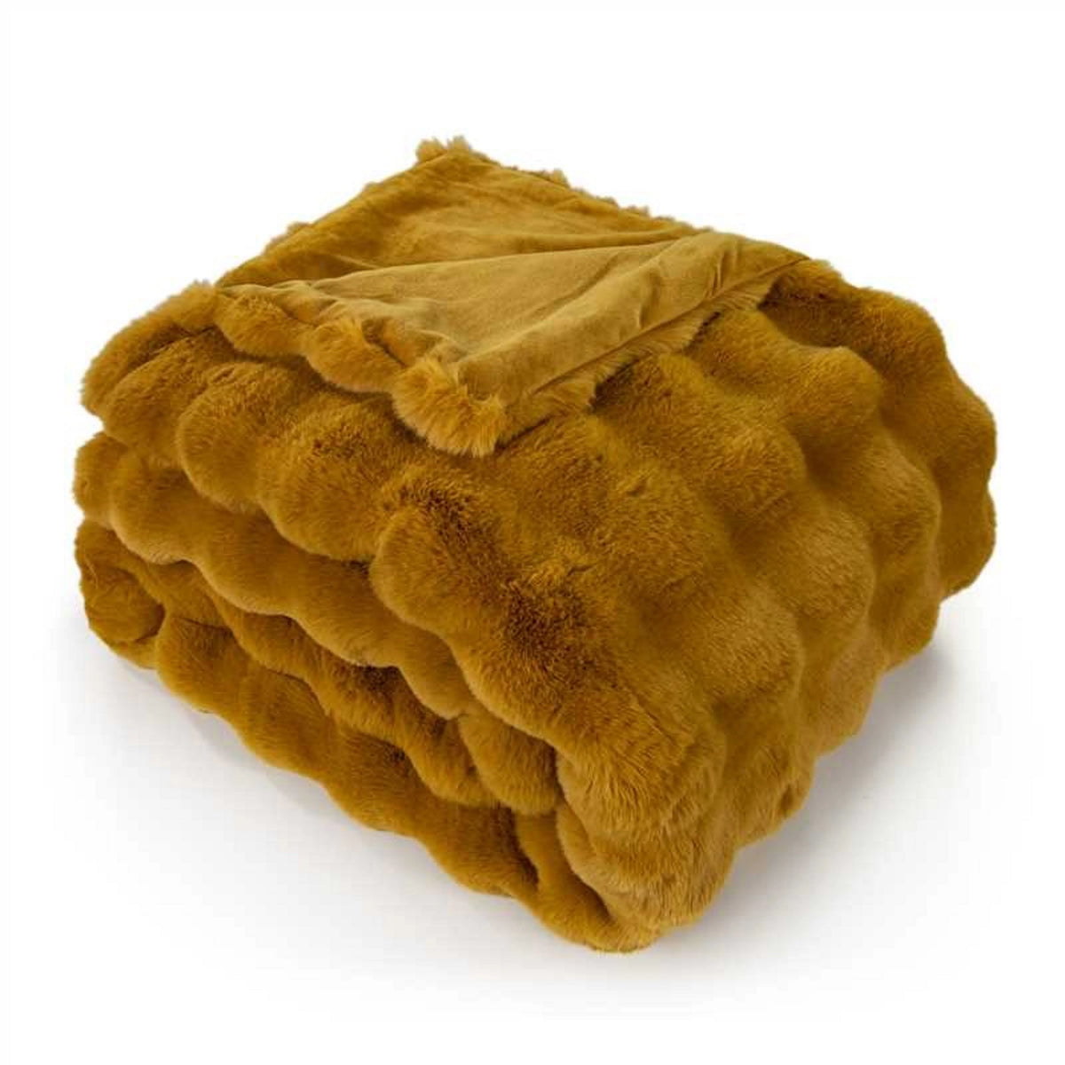 Raffles Faux Throw - Whiskey