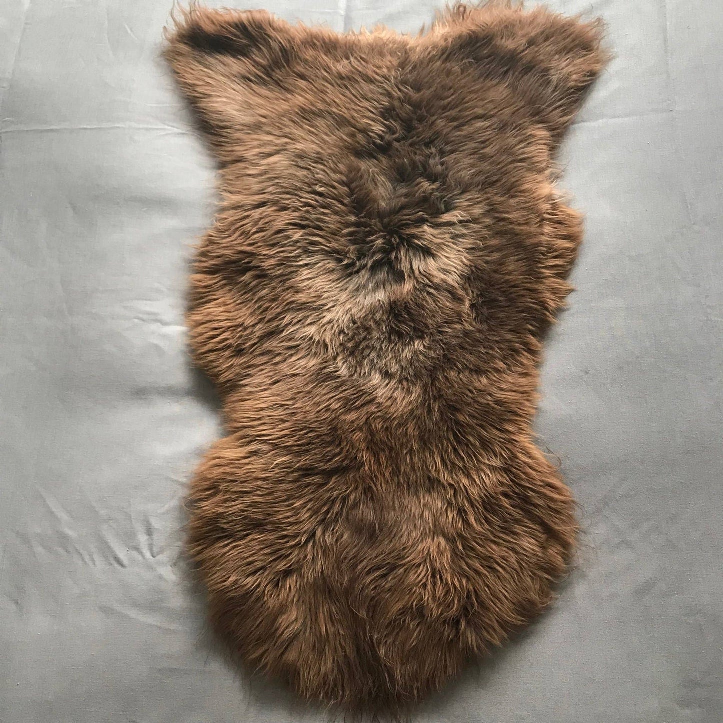 Natural British Brown Sheepskin Rug Hygge Nordic Decor