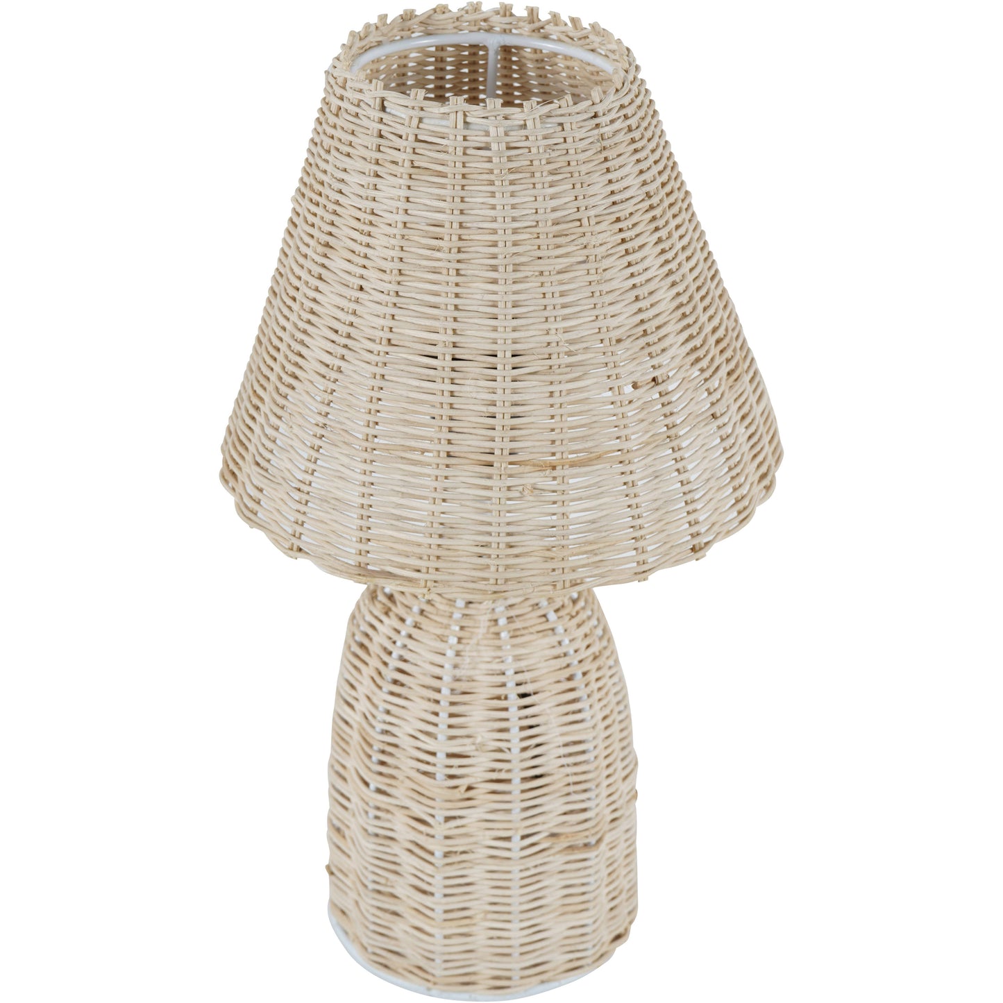 Mini Rattan Lamp Base and ShadeBrass and Agate Lamp Base