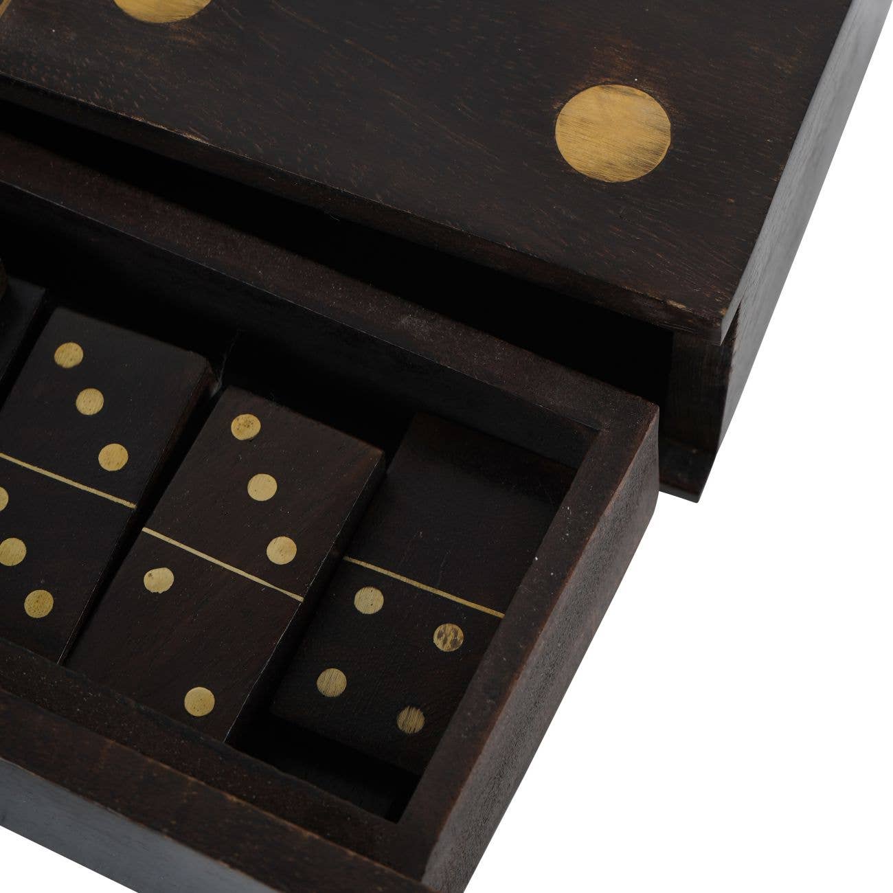 Columbia Small Wooden Domino Set in Storage Box