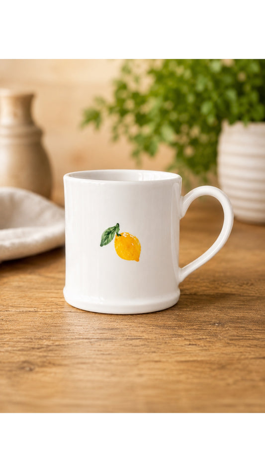Lemon Stoneware Mini Mug