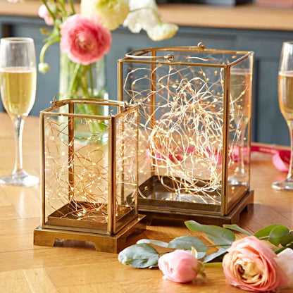 Handmade Antique Brass Candle Lantern