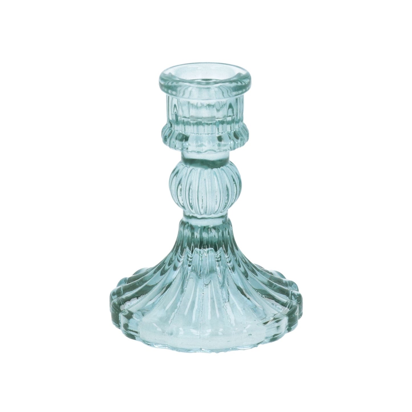 Blue Glass Classic Candlestick
