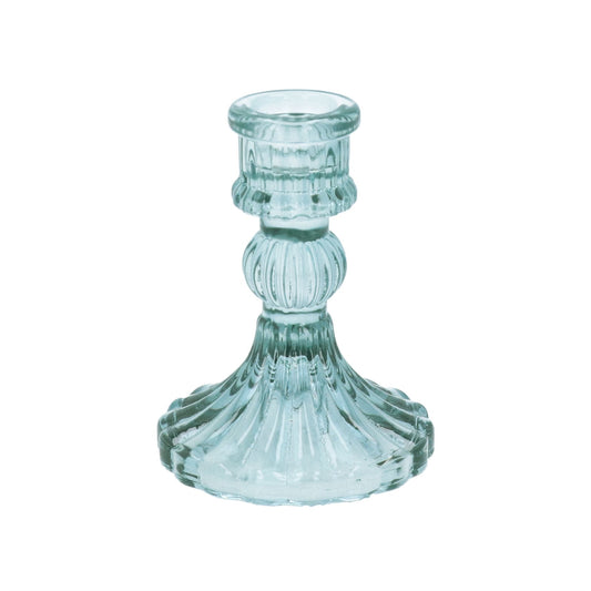 Blue Glass Classic Candlestick