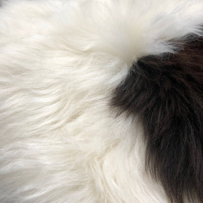 100% Real Sheepskin Seat Pad Cream Dark Brown