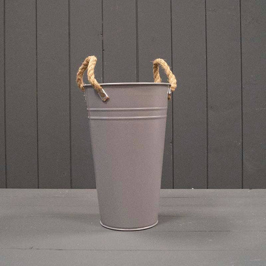 Grey Flower Bucket