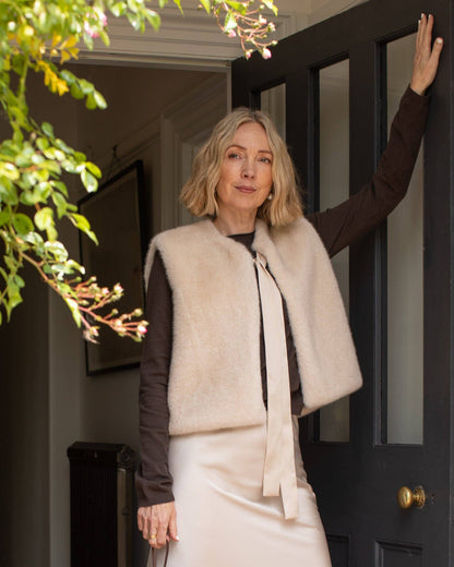 Felicity Gilet | Bone White