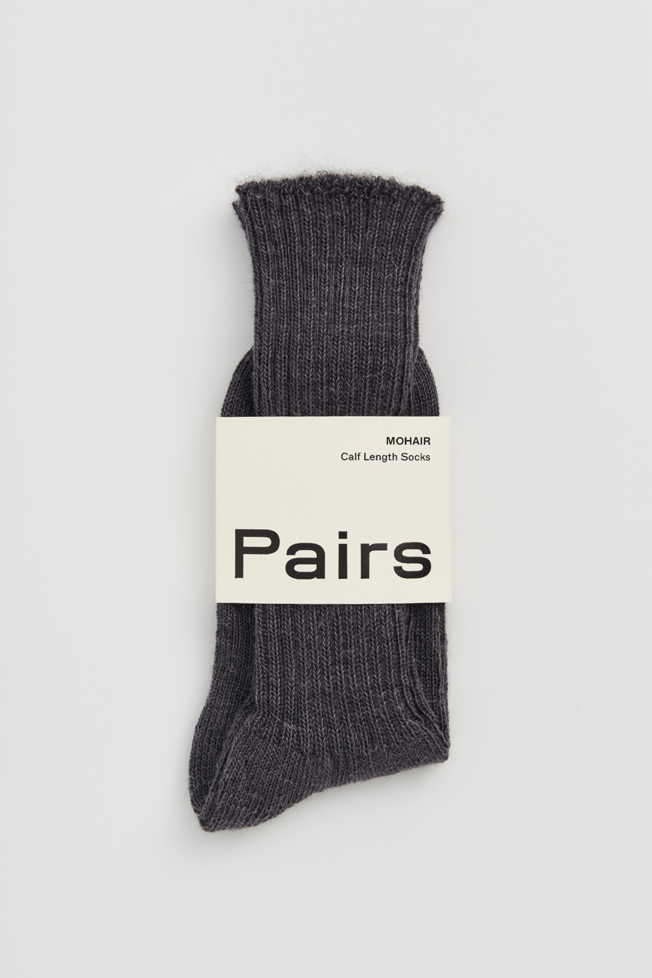 Storm Grey Mohair Socks