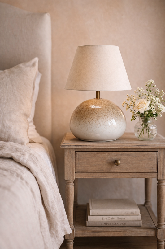Ombre Glazed Ceramic Lamp