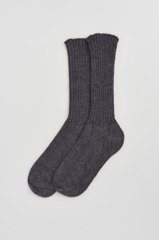 Storm Grey Mohair Socks