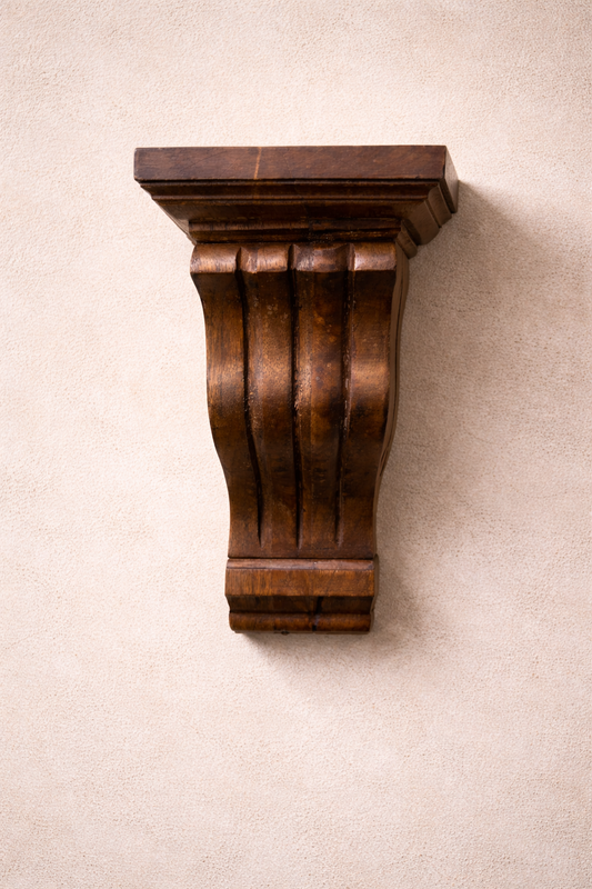 Carved Wooden Wall Corbel