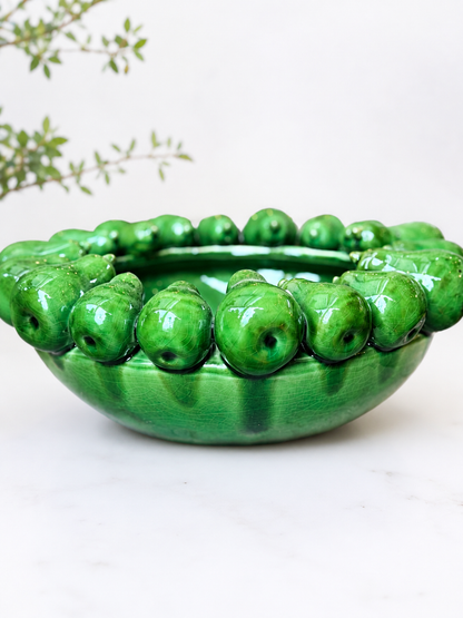 Green Pear Ceramic Bowl