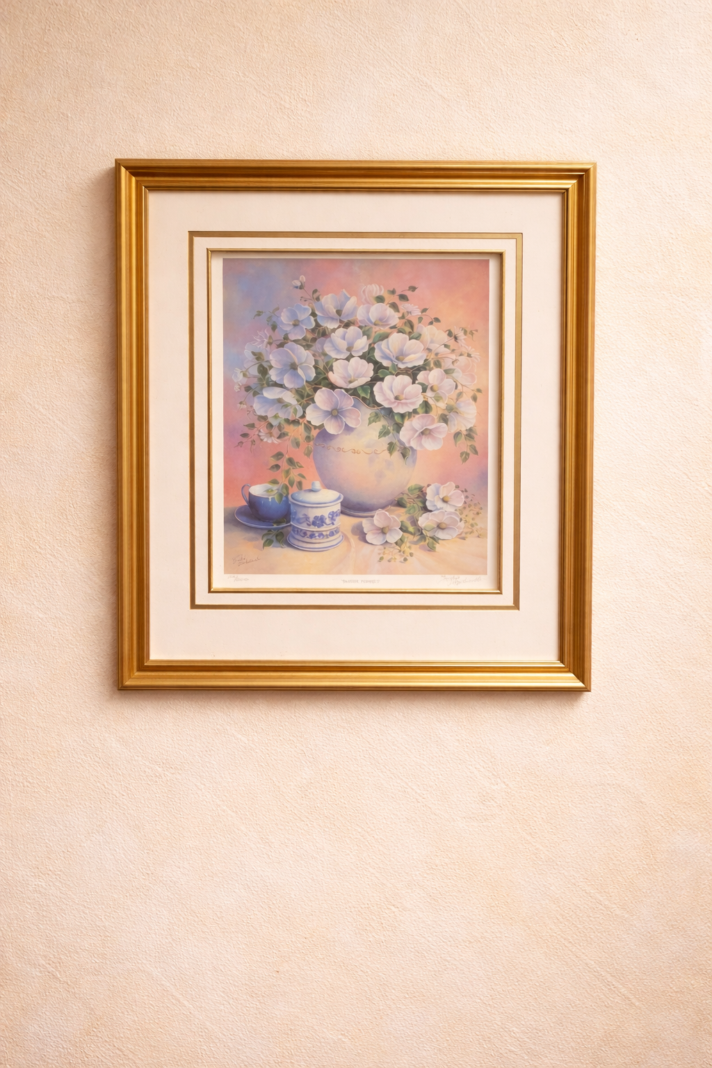 “White Poppies” Framed Limited Edition Print by Trisha Hardwick