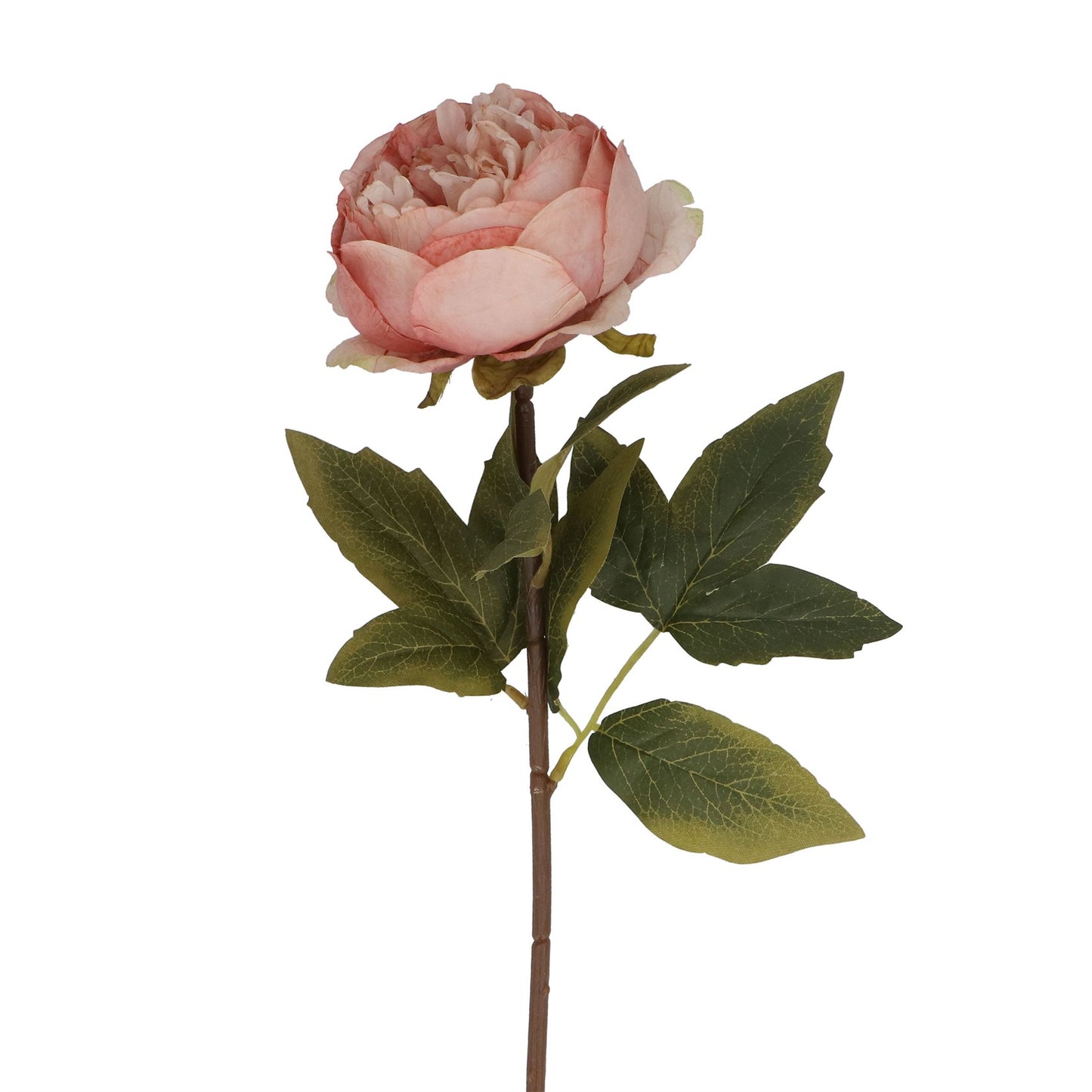 Antique Pink Peony Artificial Flower Stem
