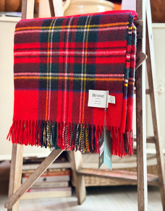 Royal Stewart Tartan Merino Throw - Bronte by Moon