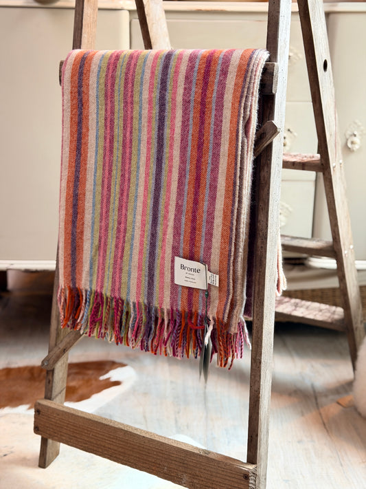 Santa Cruz Stripe Merino Throw - Bronte by Moon