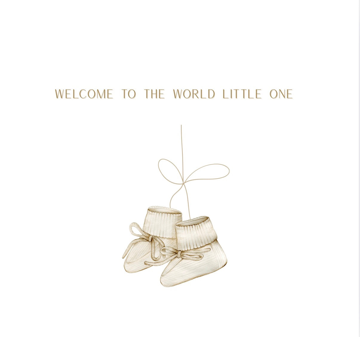 Welcome to the World Little One – Greeting Card