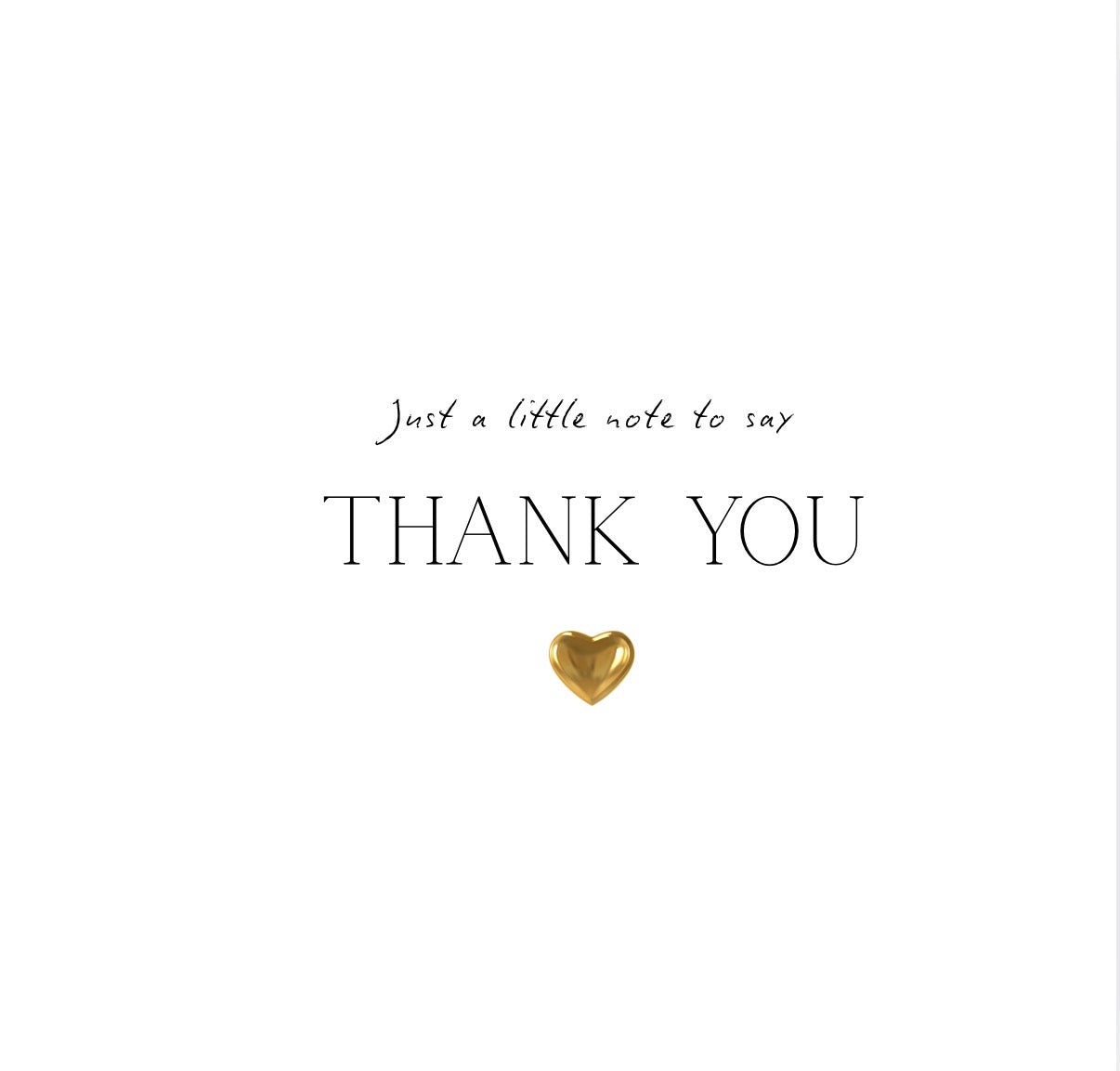 Just a Little Note to Say Thank You – Greeting Card