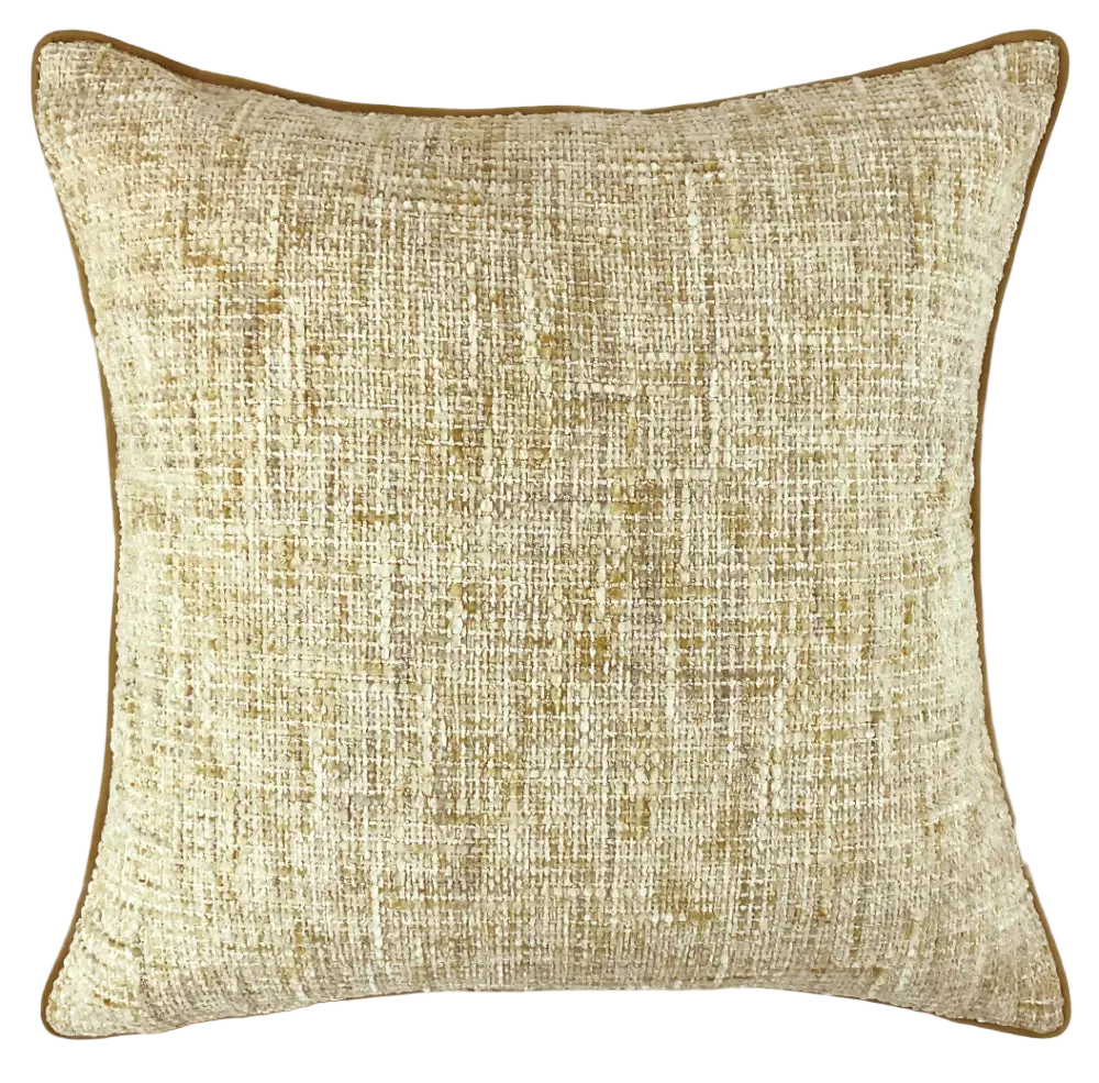 Malini Whisper natural cushion with soft textured weave