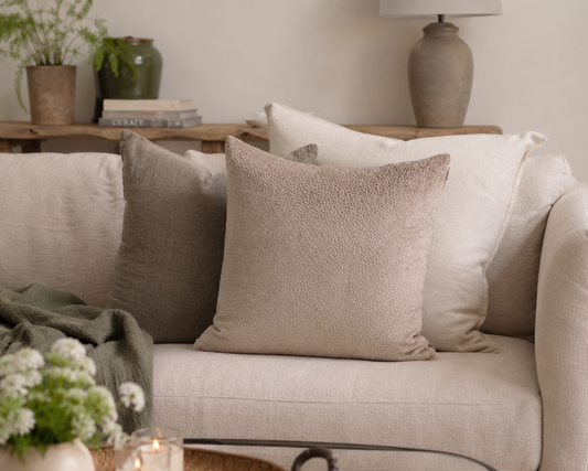 Malini Bingham Cushion – Taupe