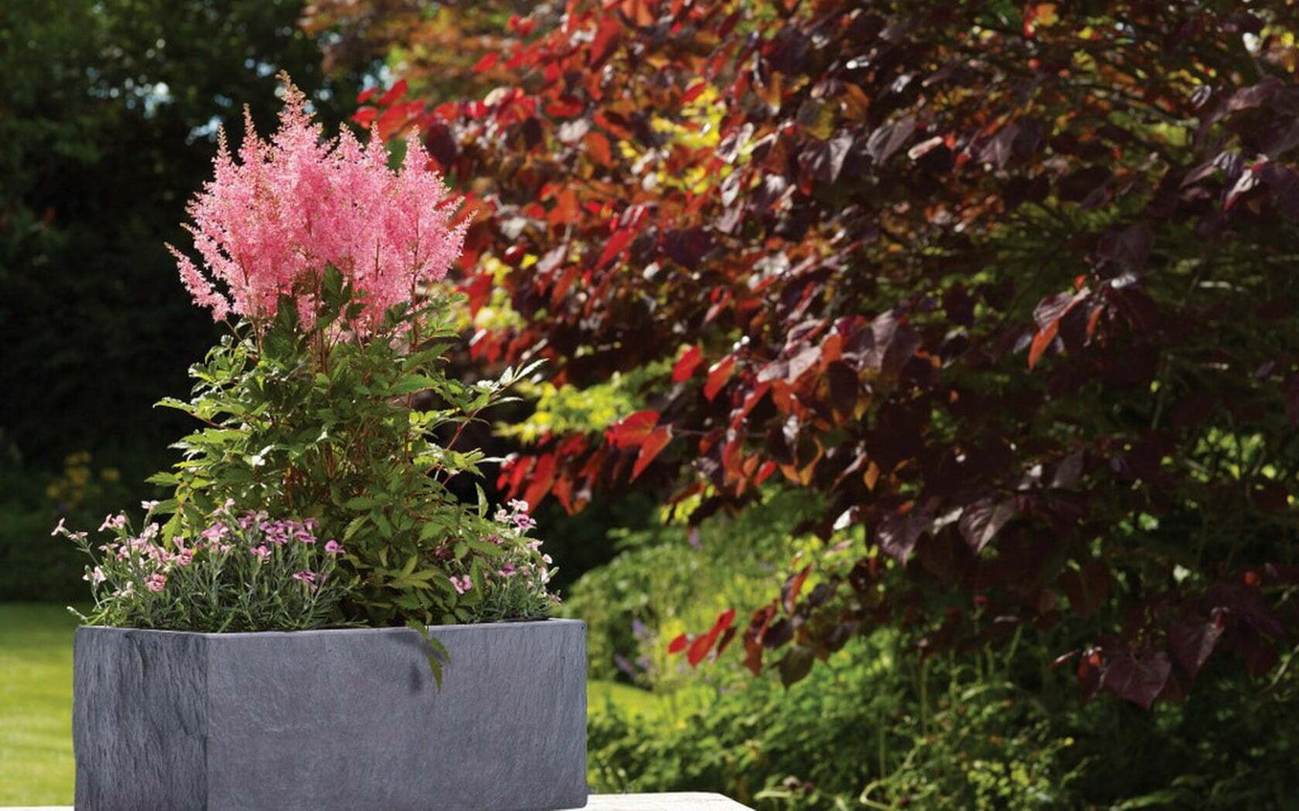Slate Light Grey Trough Planter – 44cm