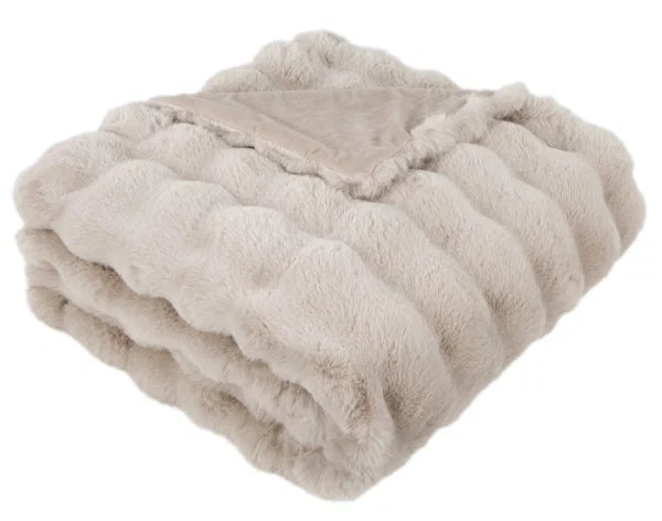 Raffles Faux Throw - Beige